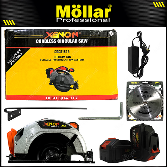 XENON CDCS1845 Mesin Gergaji Sirkel 7" Baterai 18V / Cordless Circular Saw