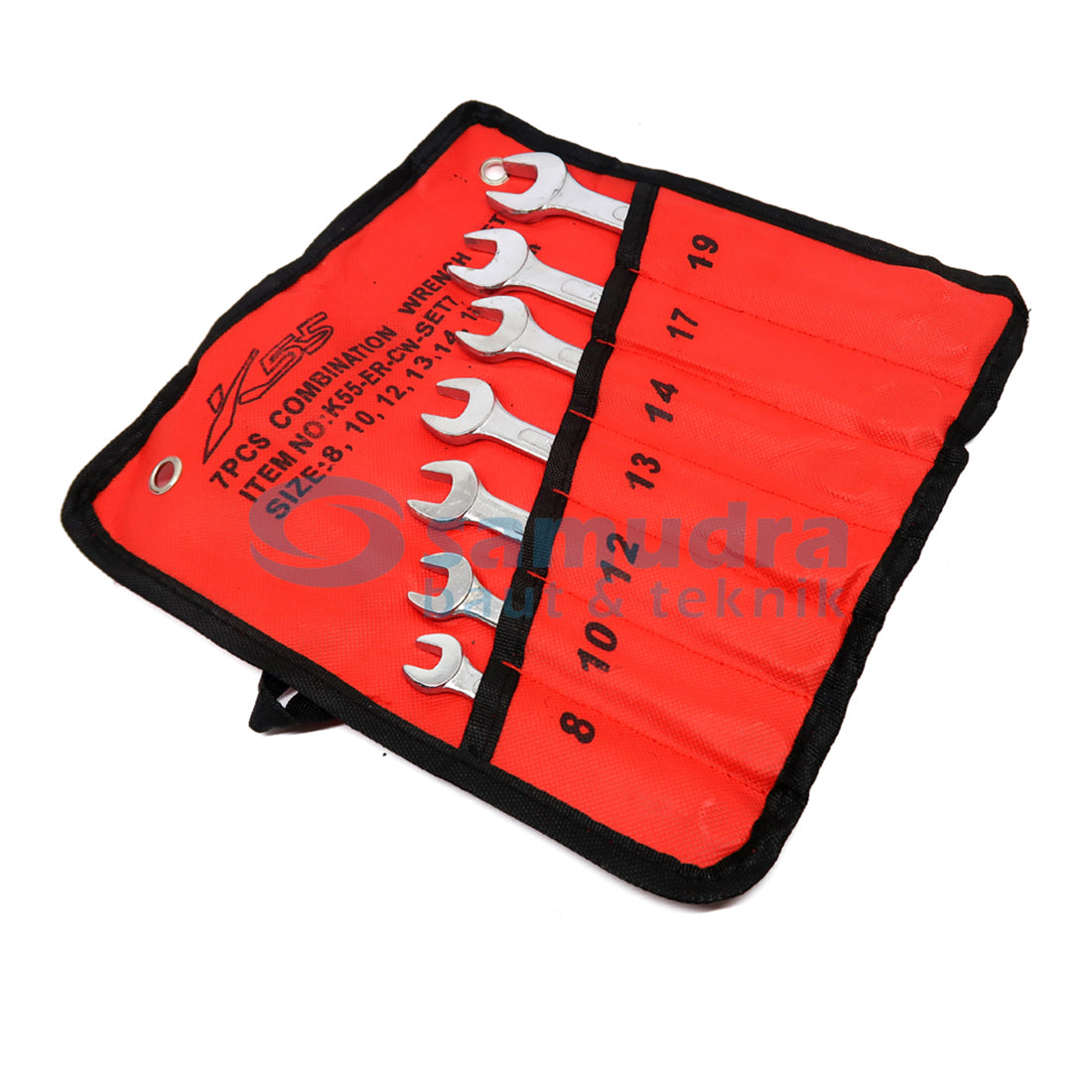 K55 K55-ER-CW-SET7 Kunci Ring Pas Set 7 pcs (8-19 mm)