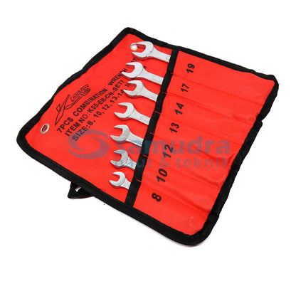 K55 K55-ER-CW-SET7 Kunci Ring Pas Set 7 pcs (8-19 mm)