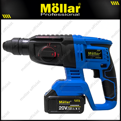 MOLLAR CHD20826 Mesin Bor Bobok SDS Plus Baterai 20V / Cordless Rotary Hammer