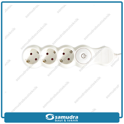 KENMASTER STKA-129 Stop Kontak 3 Lubang KC-03