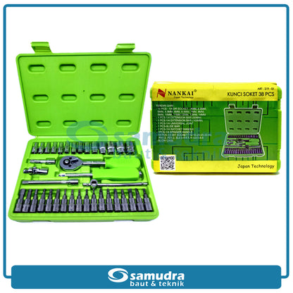 NANKAI 219-01 Kunci Sok Set 38 pcs Box Plastik
