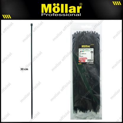 MOLLAR KT-35300 Kabel Ties 3.5x300 mm Hitam