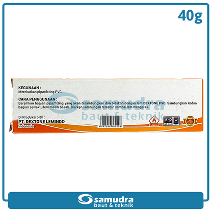 DEXTONE Lem Pipa PVC Tube 40 gram