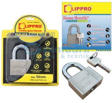LIPPRO P3000-50 Gembok 50 mm Short / Gembok Leher Pendek