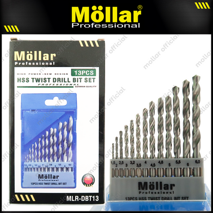MOLLAR Mata Bor Besi Set 13 pcs (1-6.5 mm)