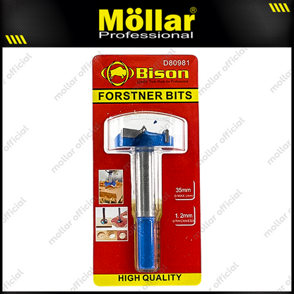 BISON D80981 Mata Bor Kayu Engsel Sendok 35 mm / Forstner Bit