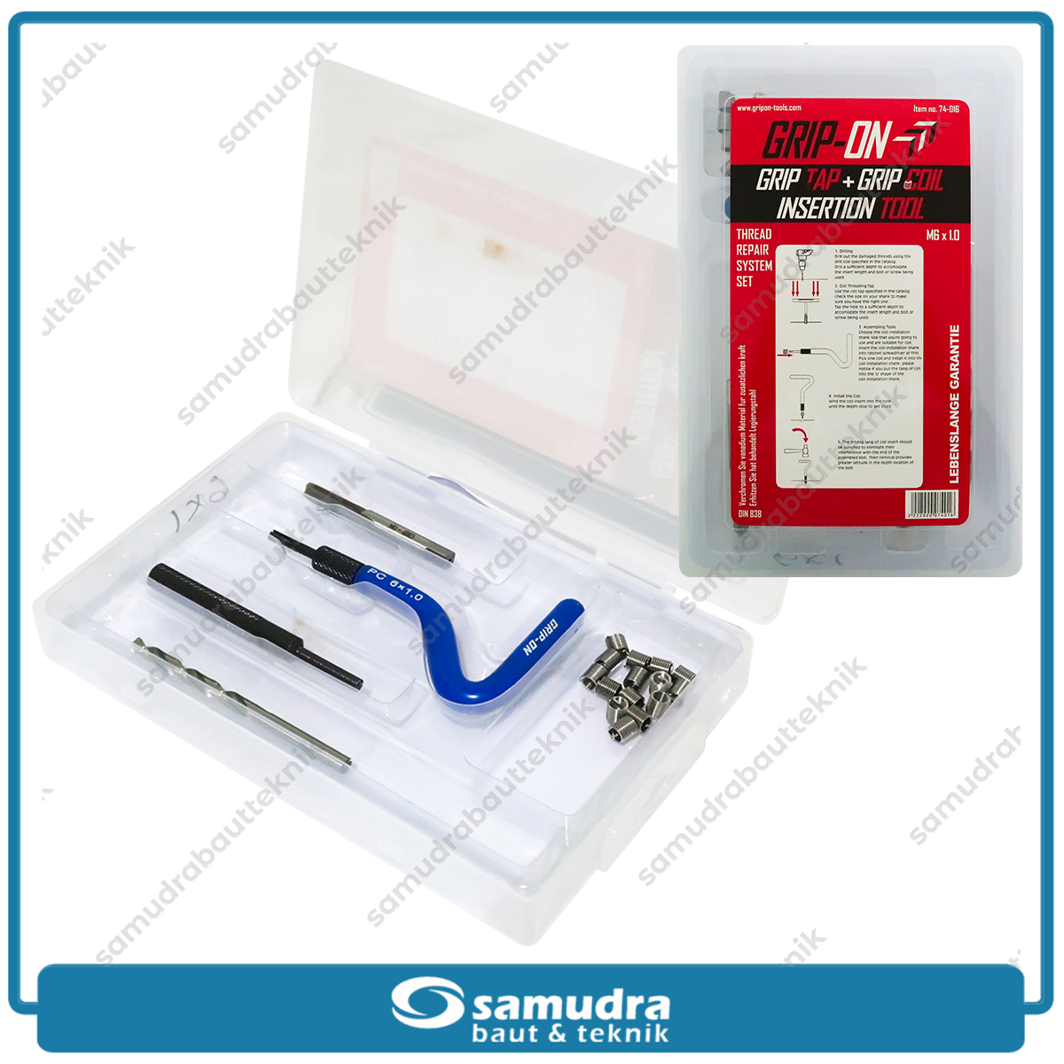 GRIPON 74-016 Alat Tambah Daging 6 x 1.0 / Thread Repair System