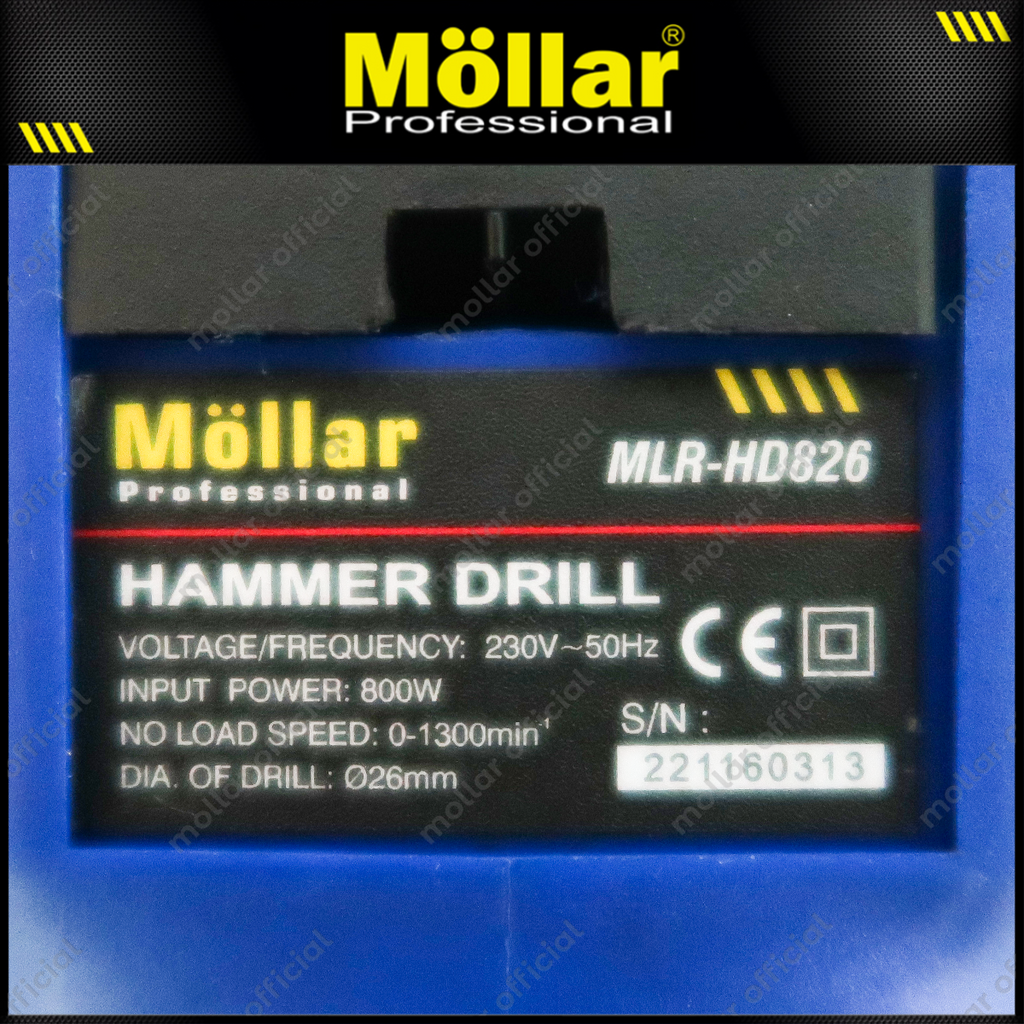 MOLLAR HD826 Mesin Bor Bobok SDS Plus 26 mm / Rotary Hammer