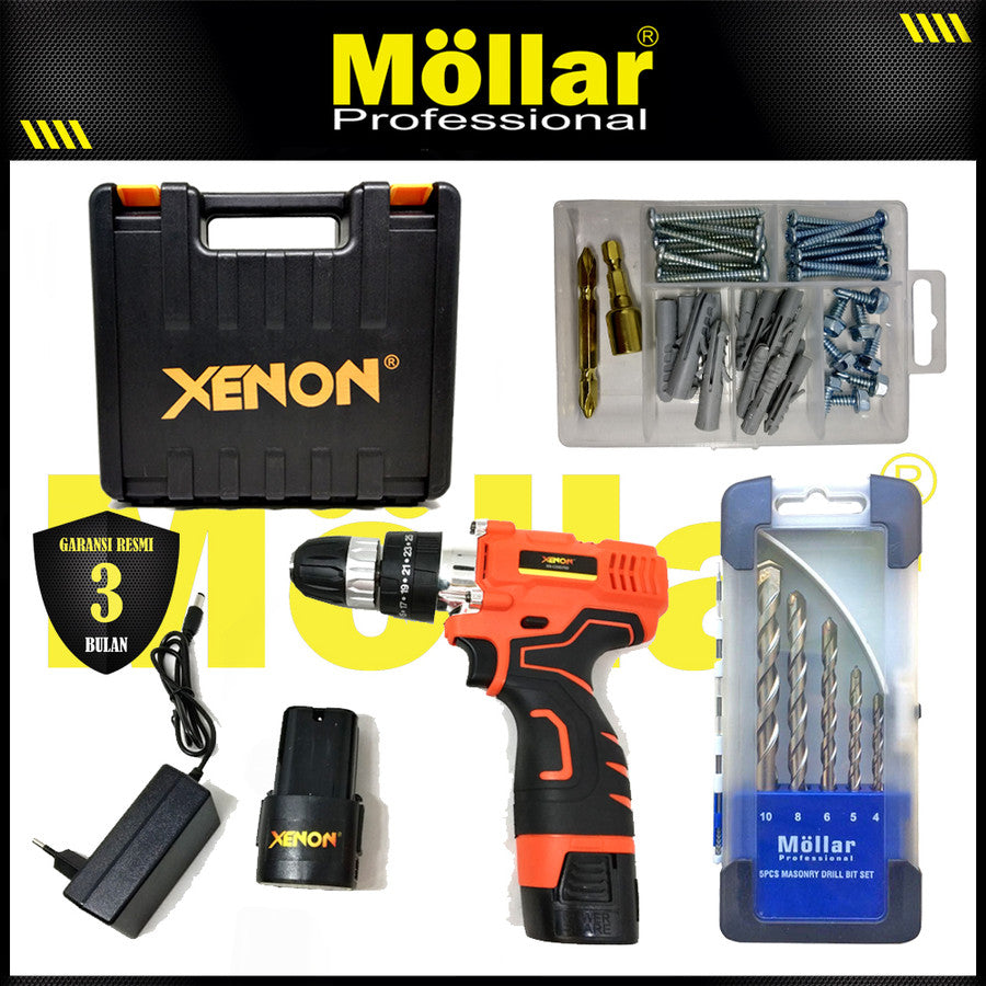 [PAKET] XENON CDID700 Bor Cordless & Mata Bor Beton Set 5 Pc & Baut 02