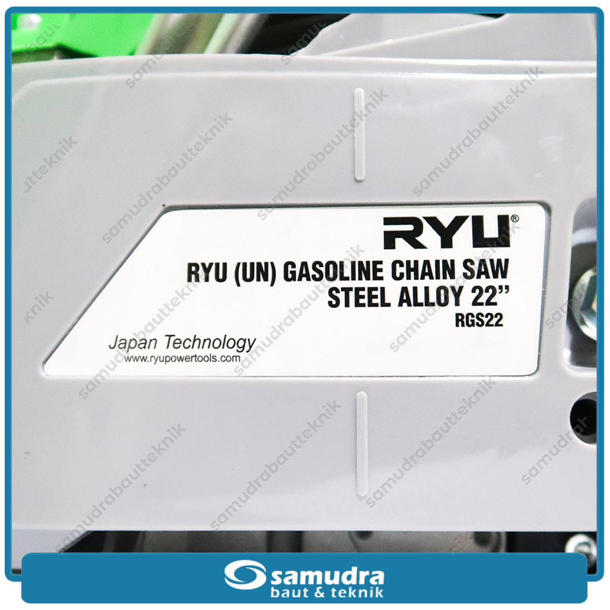 RYU RGS22 Mesin Gergaji Kayu Bensin 22" / Gasoline Chain Saw Steel Alloy