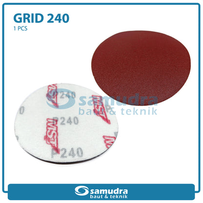 MST MST-YF-VS-424 Amplas Velcro Bulat No. 240 Mesin Gerinda 4"