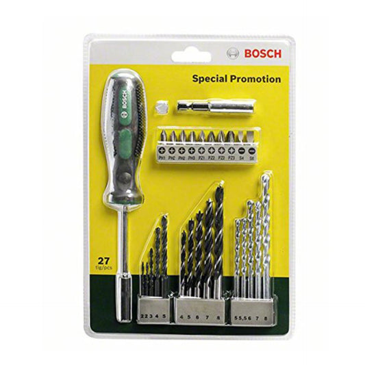 BOSCH 2607017201 Mata Bor Set Kombinasi Set 27 pcs X-Line & Obeng Tangan