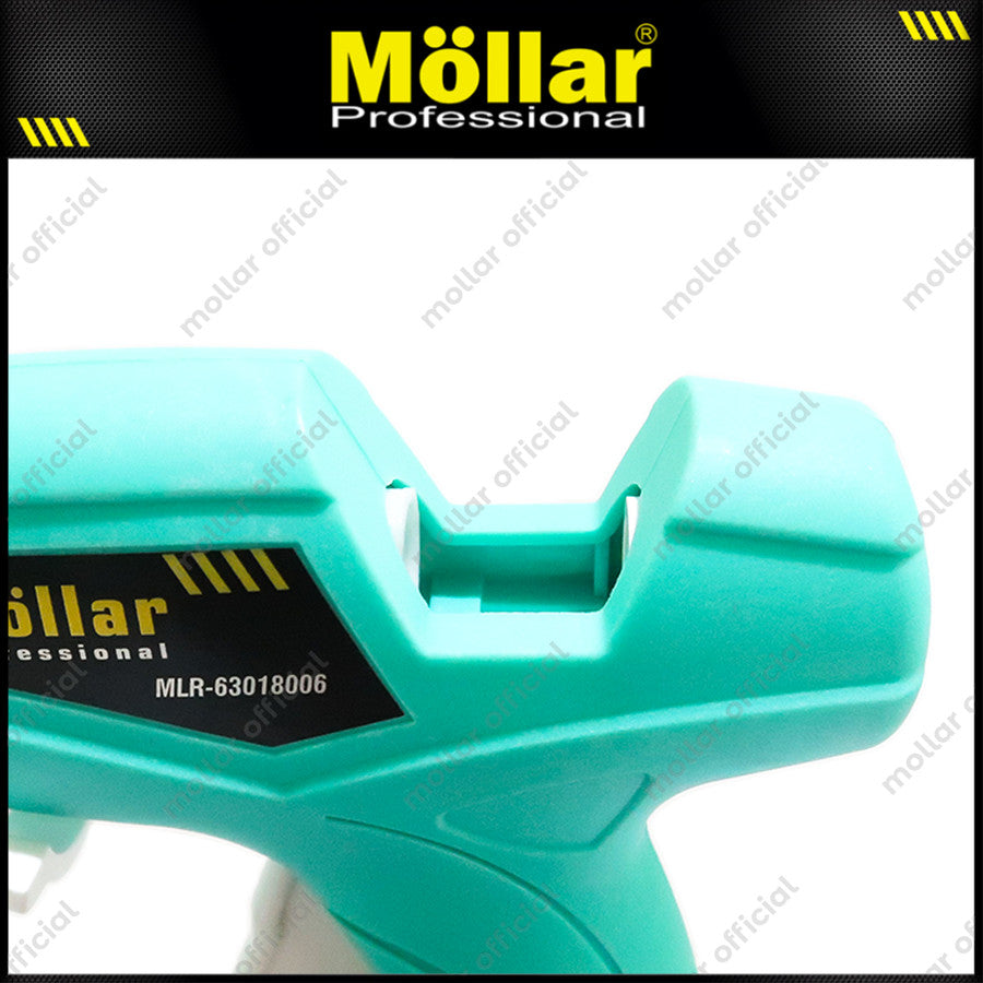 [PAKET] MOLLAR Glue Gun 80 Watt Biru & 7 Pcs Refill Lem Tembak Besar
