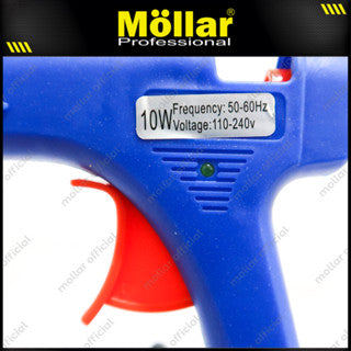 [PAKET] BISON Glue Gun 10 Watt & 10 Pcs Refill Lem Tembak Bakar Kecil