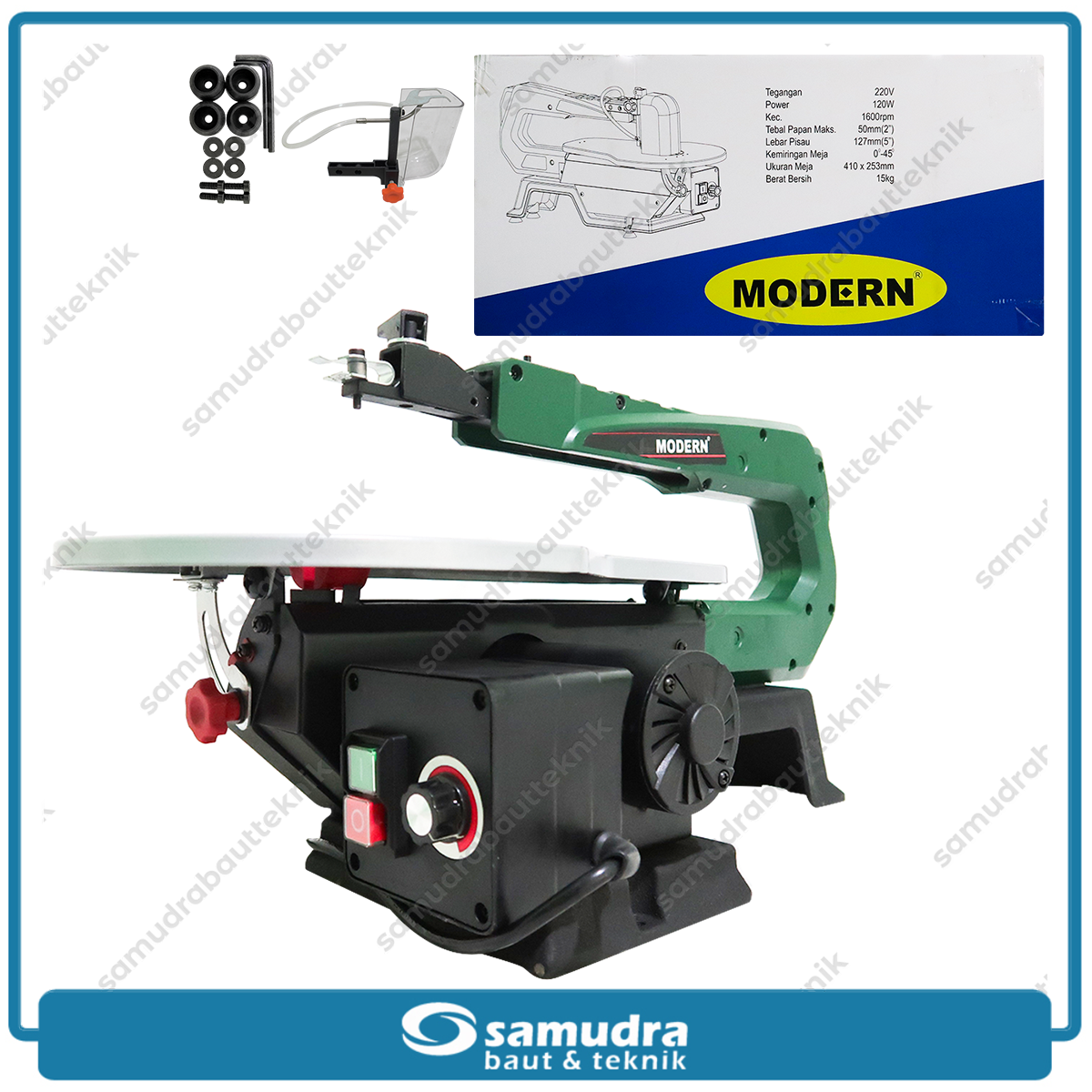 MODERN M-400A Mesin Gergaji Ukir Listrik 400 mm / Scroll Saw 16"