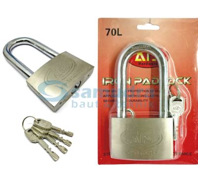 ATS Gembok 70 mm Long / Gembok Besi Leher Panjang