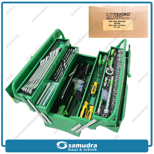 TEKIRO ST-TB1651 Tool Kit Set 66 pcs Box Besi