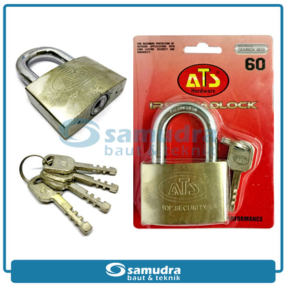 ATS Gembok 60 mm Short / Gembok Besi Leher Pendek