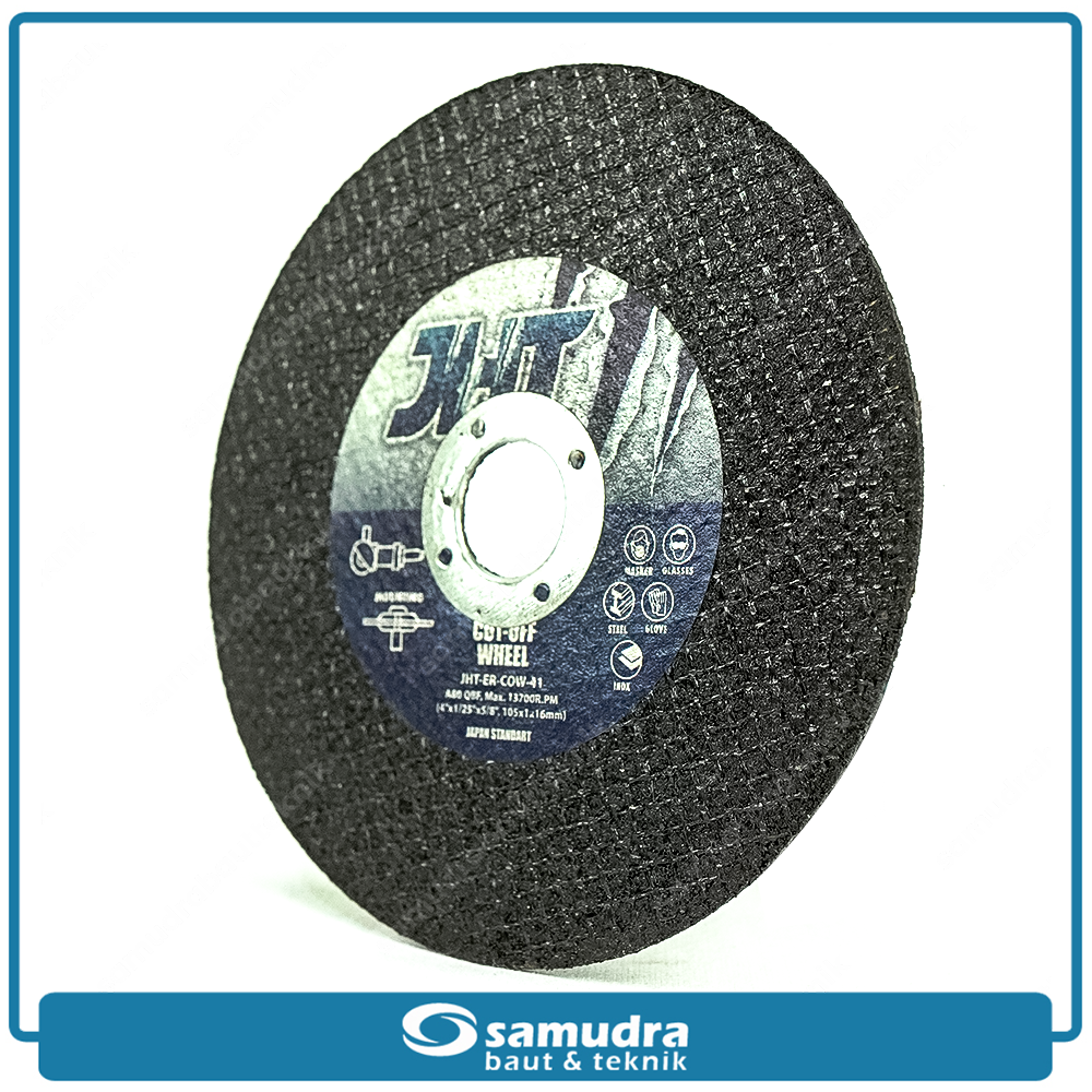 JHT JHT-ER-COW-41 Mata Gerinda Potong Besi 4" Hitam / Cutting Wheel