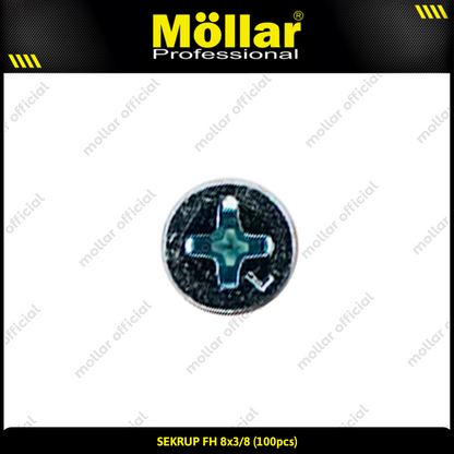 MOLLAR 93-052 Sekrup FH 8 x 3/8 - 100 pcs