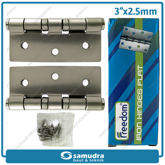 FREEDOM Engsel Pintu Tebal Rata 3" x 2.5 mm