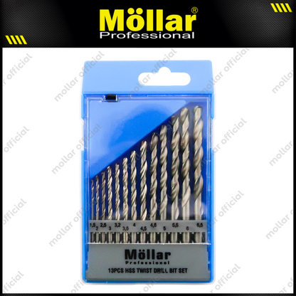 MOLLAR Mata Bor Besi Set 13 pcs (1-6.5 mm)