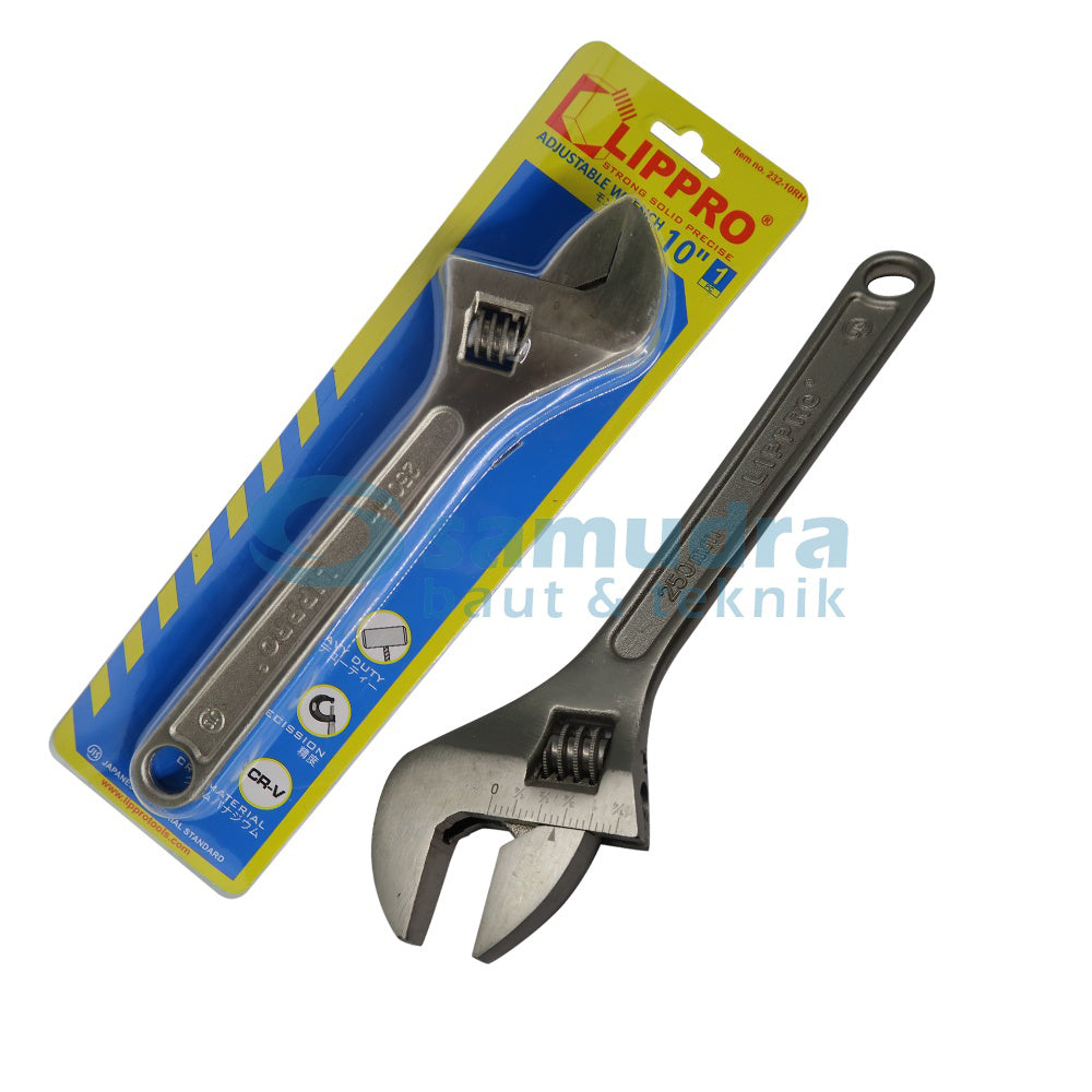 LIPPRO 232-10RH Kunci Bago 10" Ekonomis / Kunci Inggris Tipe Baru