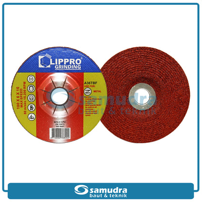 LIPPRO 88204 Mata Gerinda Poles Besi 4" / Grinding Wheel A36TBF