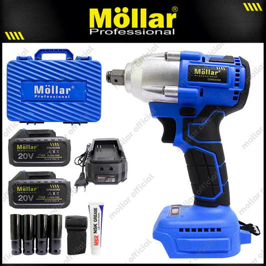 MOLLAR CIW20350 Mesin Buka Baut Mobil Baterai 20V / Cordless Impact Wrench