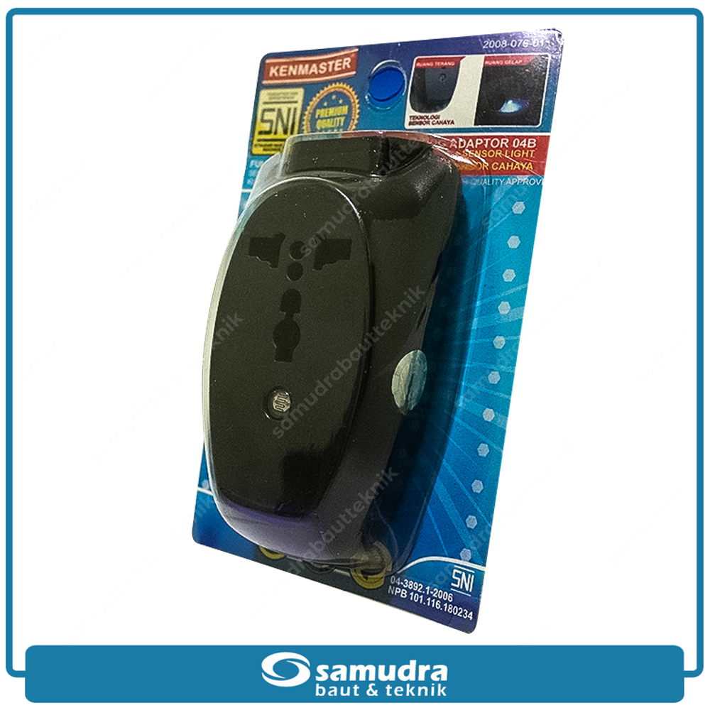 KENMASTER STEK-092 Steker Adaptor 04B + Sensor Cahaya