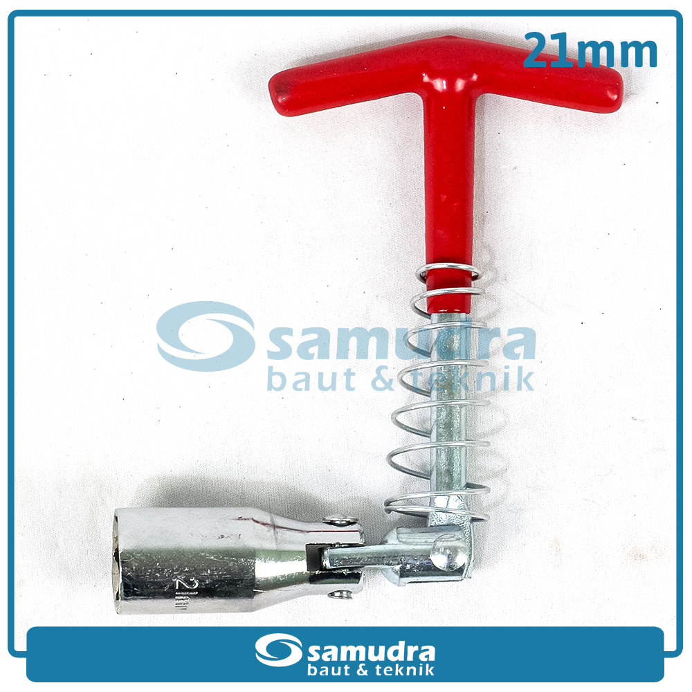 GRIPON 88-221 Kunci Sok T Busi Fleksibel Spiral 21 mm