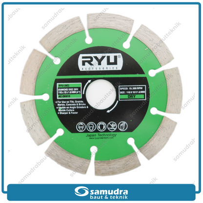 RYU AC-DD018 Mata Potong Keramik Kering 4" / Diamond Wheel Dry
