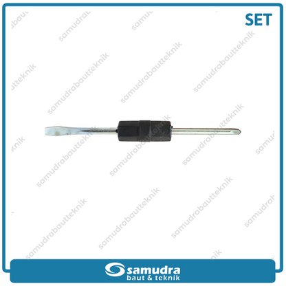 KTP K364 Pak 24 pcs Obeng 2 Way Gagang Plastik Plus Minus Screwdriver