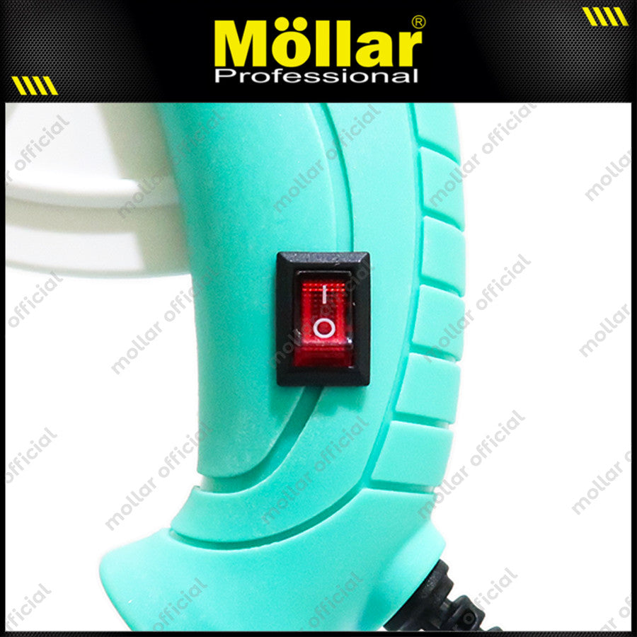 [PAKET] MOLLAR Glue Gun 80 Watt Biru & 7 Pcs Refill Lem Tembak Besar
