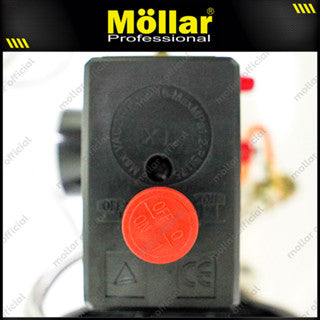 MOLLAR MLR-AC-1008S Mesin Kompresor Listrik Oilless 3/4 HP 8 Liter