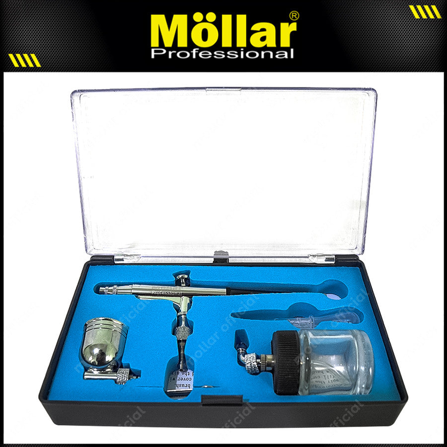 MOLLAR ABS13B Spray Gun Lukis Air Pen Brush Kit 22 cc