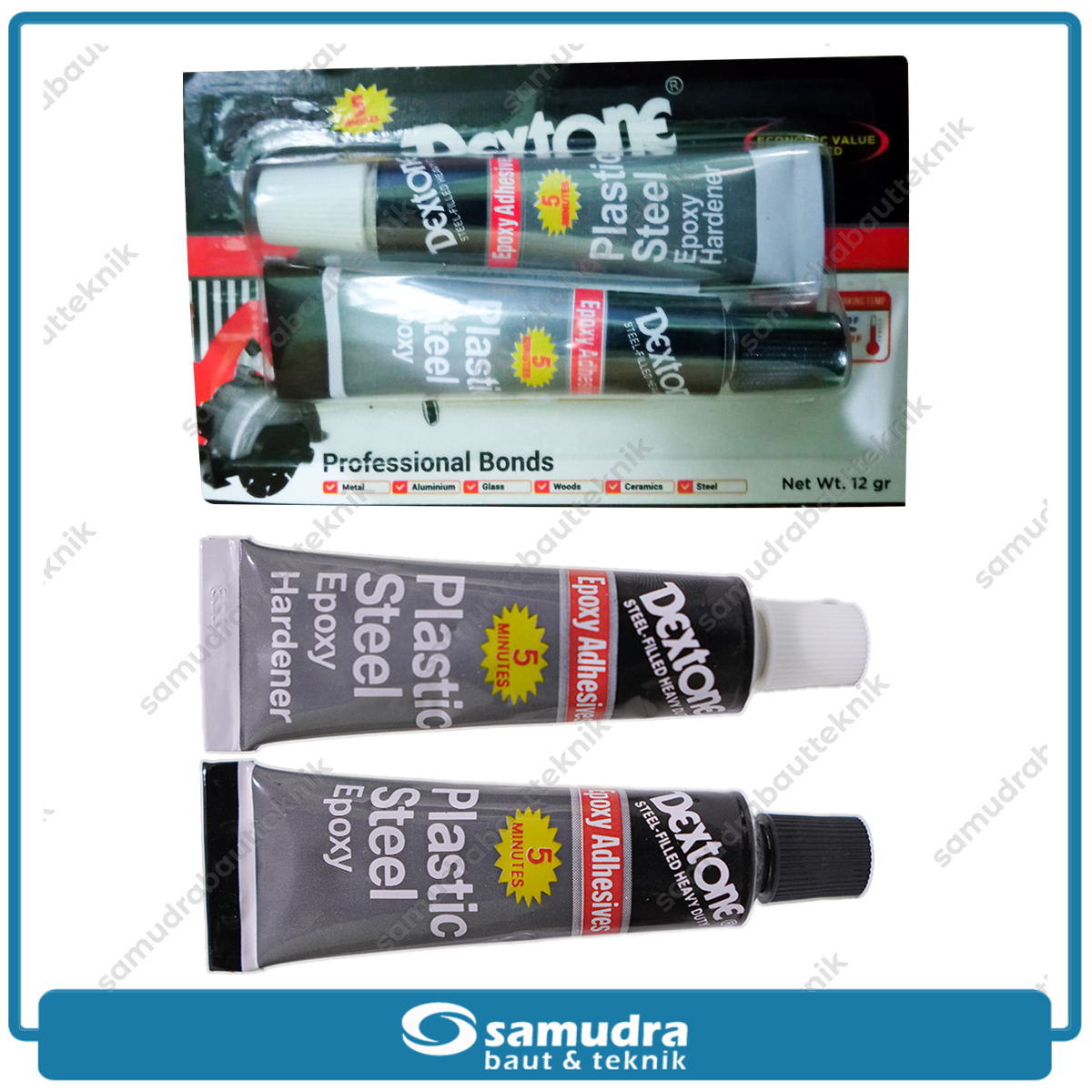 DEXTONE Lem Epoxy Besi 5 Menit Eco Pack 12 gram