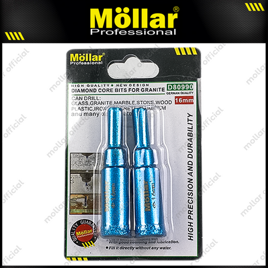 MOLLAR D80990 Mata Bor Granit 16 mm Set 2 pcs / Diamond Core Bit