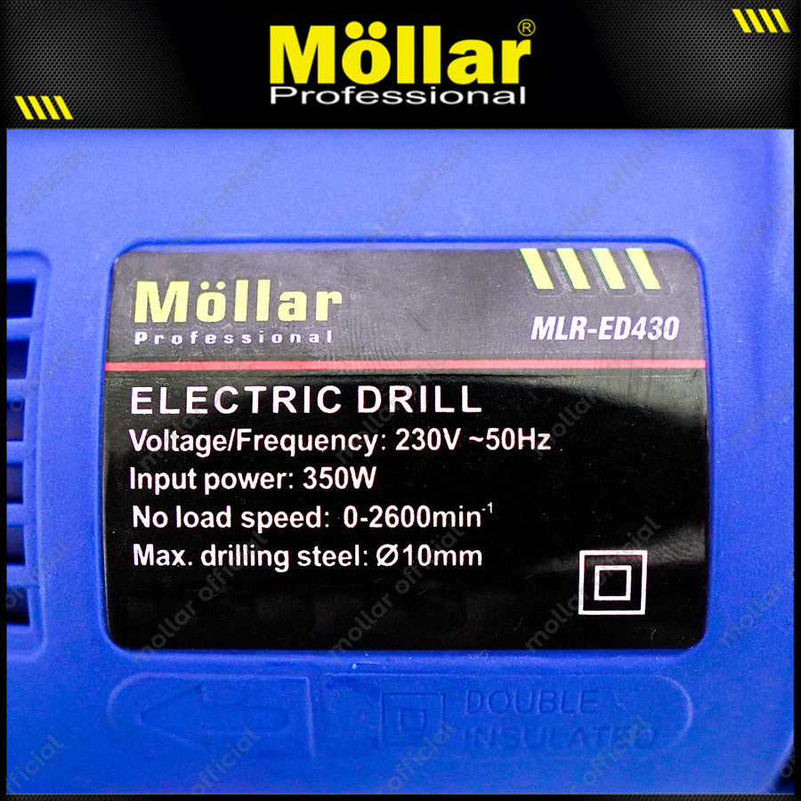 MOLLAR ED430 Mesin Bor Listrik 10 mm Reversible 430 Watt