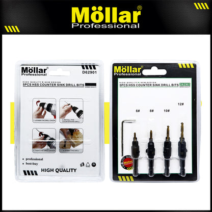 MOLLAR D62901 Mata Bor Kayu Counter Sink Set 6-12 mm