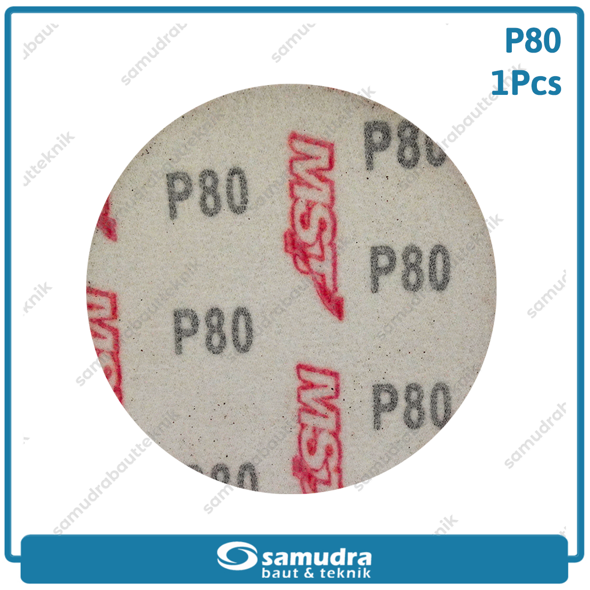 MST MST-YF-VS-408 Amplas Velcro Bulat No. 80 Mesin Gerinda 4"