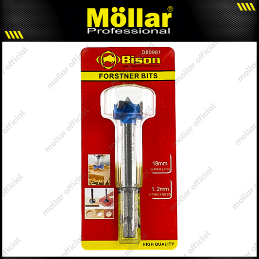 BISON D80981 Mata Bor Kayu Engsel Sendok 18 mm / Forstner Bit