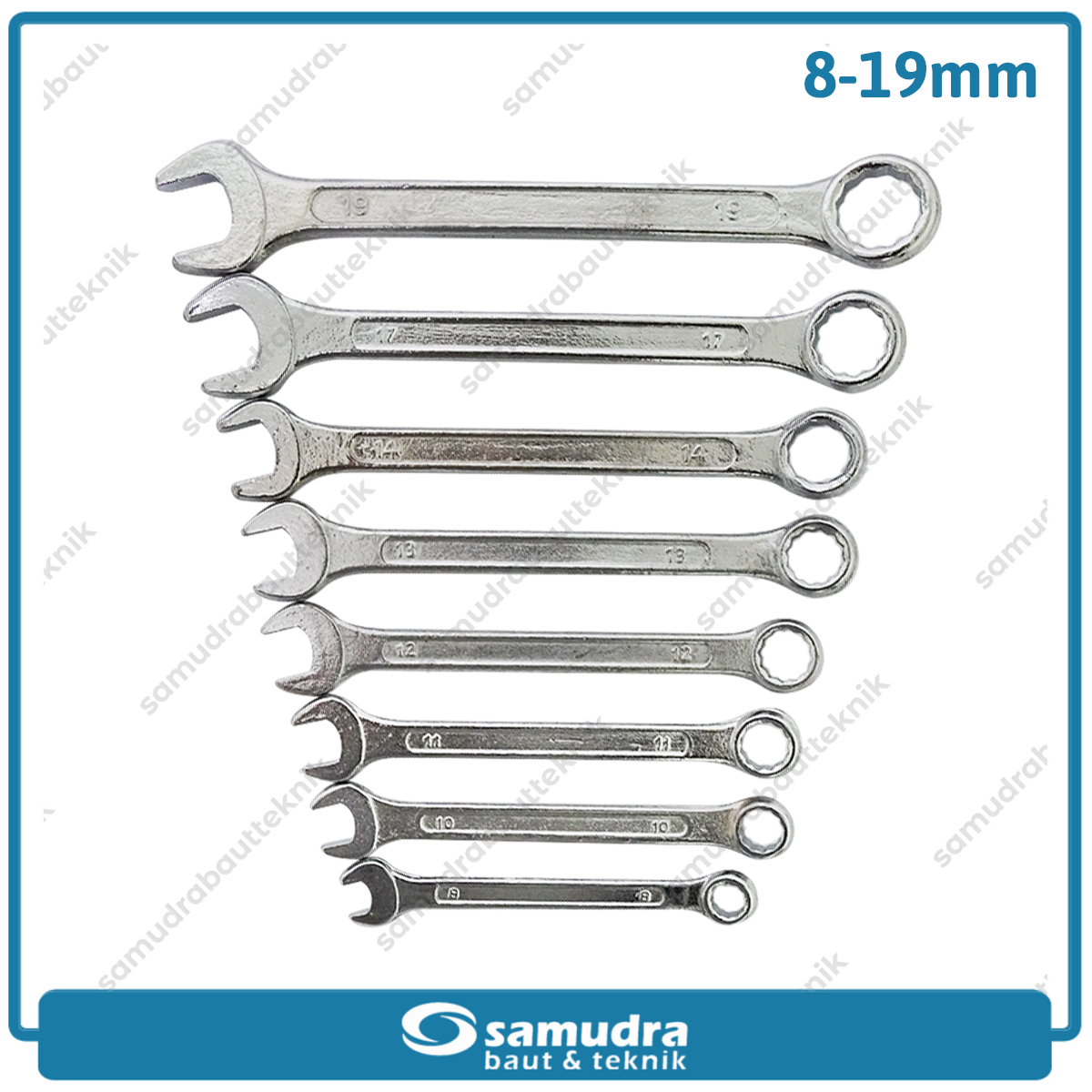 DIAMOND-GC Kunci Ring Pas Set 8 pcs (8-19 mm)