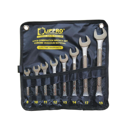 LIPPRO 610C-8P Kunci Ring Pas Set 8 pcs (8-19 mm)