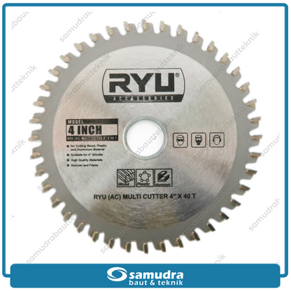 RYU AC-BD145 Mata Gerinda Potong Multi 4"x40T / Multi Cutter