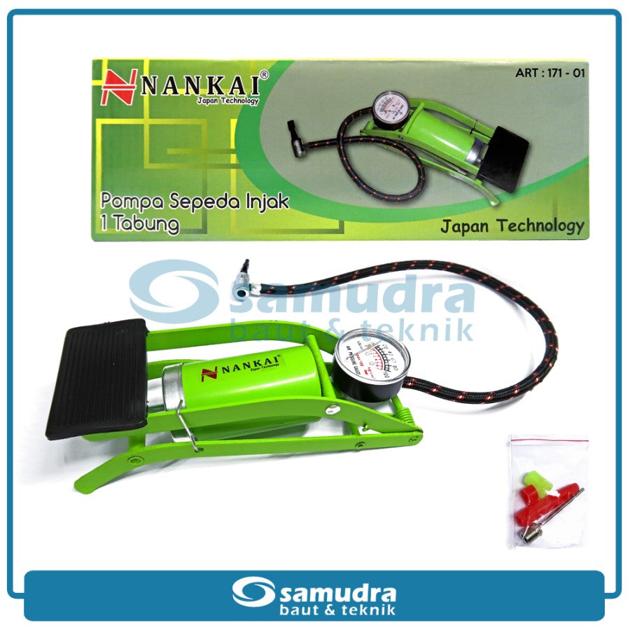 NANKAI 171-01 Pompa Sepeda Injak 1 Tabung