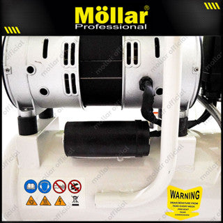 MOLLAR MLR-AC-1008S Mesin Kompresor Listrik Oilless 3/4 HP 8 Liter
