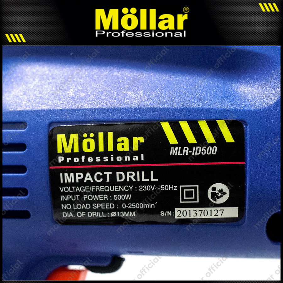 MOLLAR ID500 Mesin Bor Tembok Beton Impact Drill 500 Watt