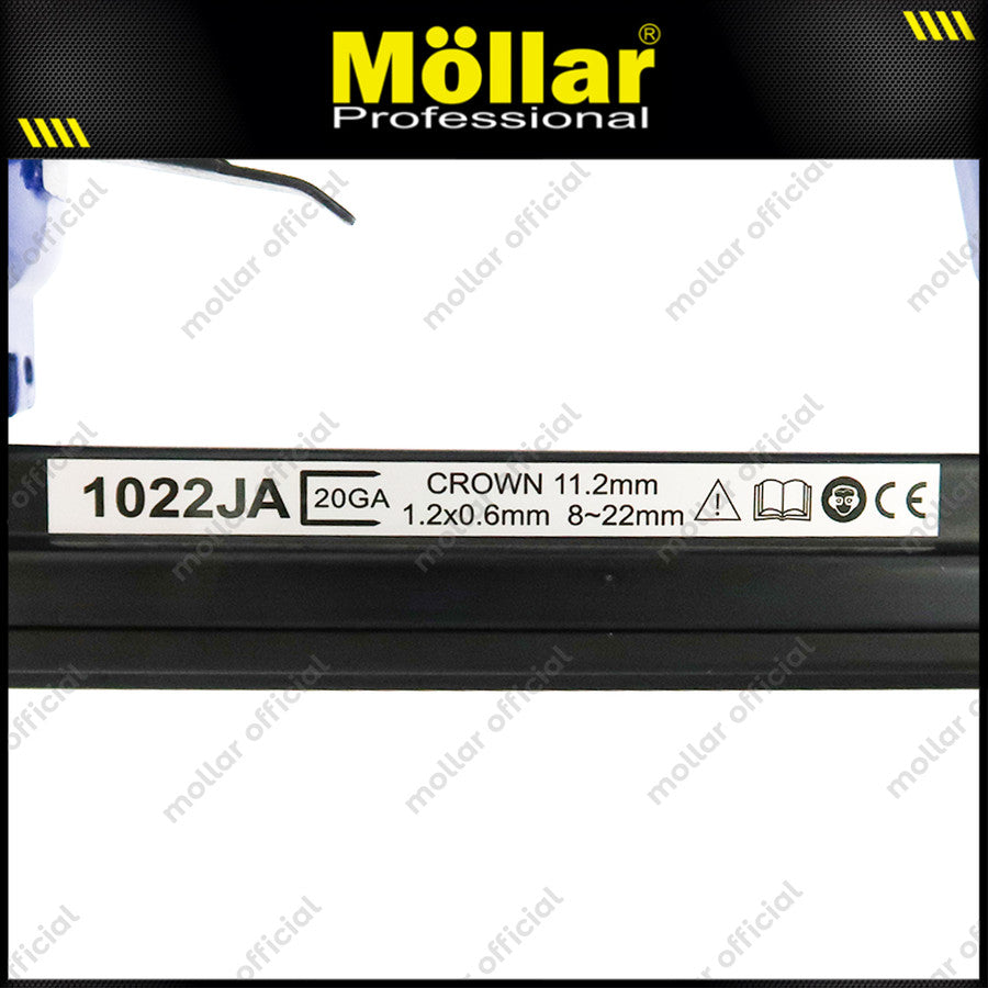 MOLLAR 1022JA Mesin Staples Tembak Angin Air Stapler Gun 10 - 22 mm